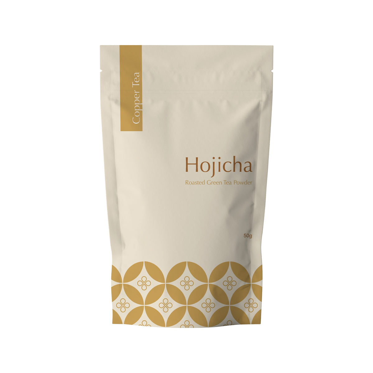 COPPER TEA Premium Hojicha, Powdered Light Roast Green Tea, 50g
