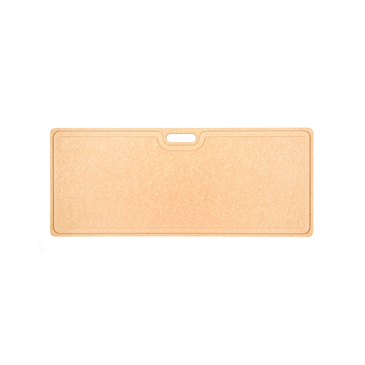 Rectangular Epicurean Butcher cutting board with textured surface on a white background