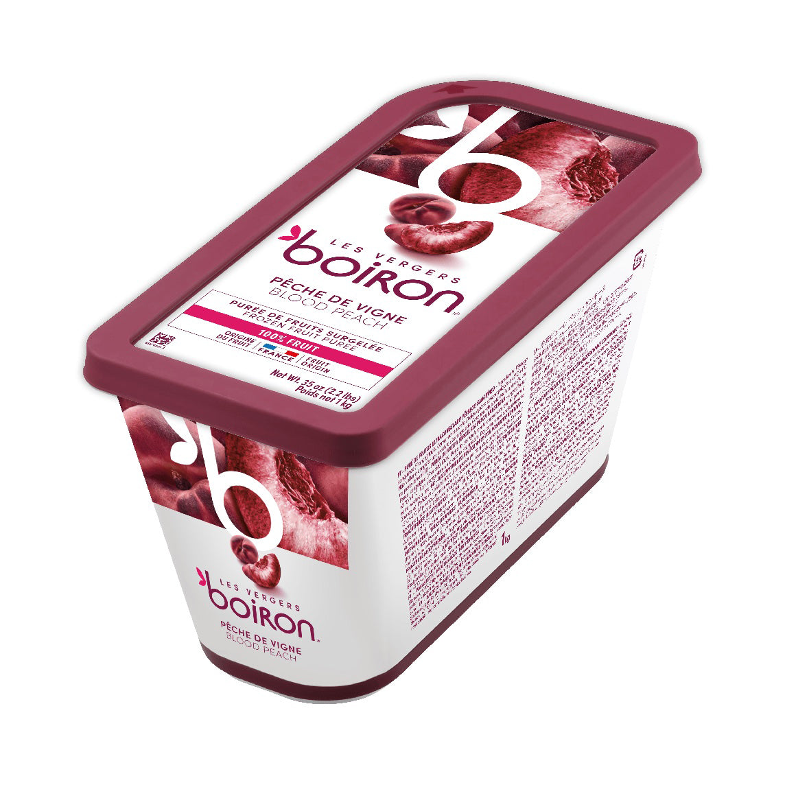 LES VERGERS BOIRON Frozen Fruit Puree – Blood Peach