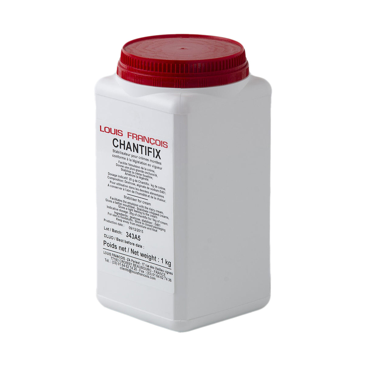 LOUIS FRANCOIS Chantifix, Gelatin-Free, Flavouring-Free, Whipped Cream Stabilizer
