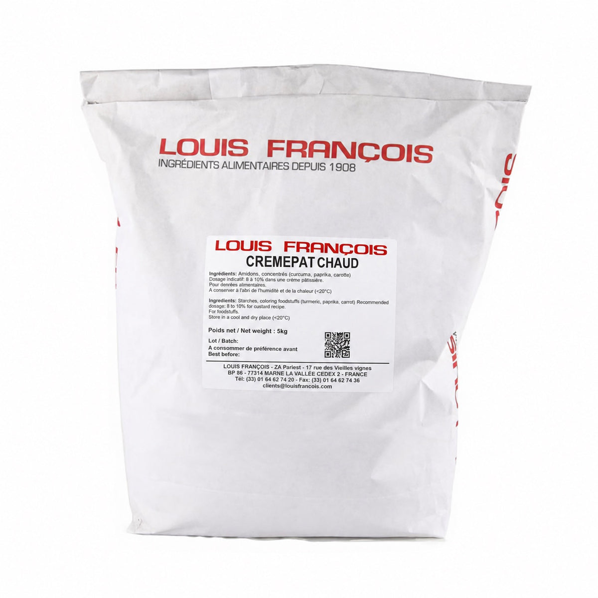 LOUIS FRANCOIS CremePat Chaud – Hot Pastry Cream Mix, 5kg