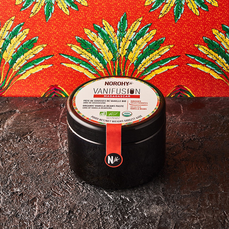 NOROHY Vanifusion Organic Madagascar Vanilla Bean Paste, 500g
