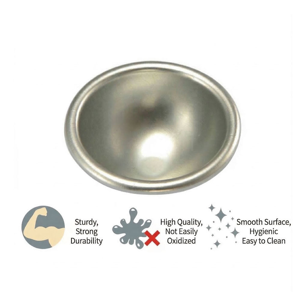 SANNENG SN6043 Anodized Aluminum Half Sphere Dome Mould Set, 2.75 in (Set of 5)