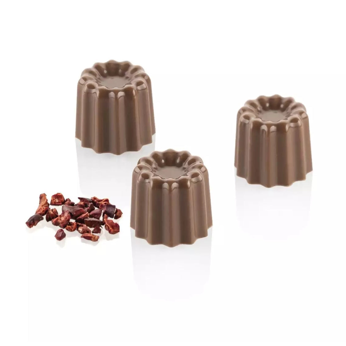 SILIKOMART Cannelé P Tritan Chocolate Mould, Praline 52.951.86.0065