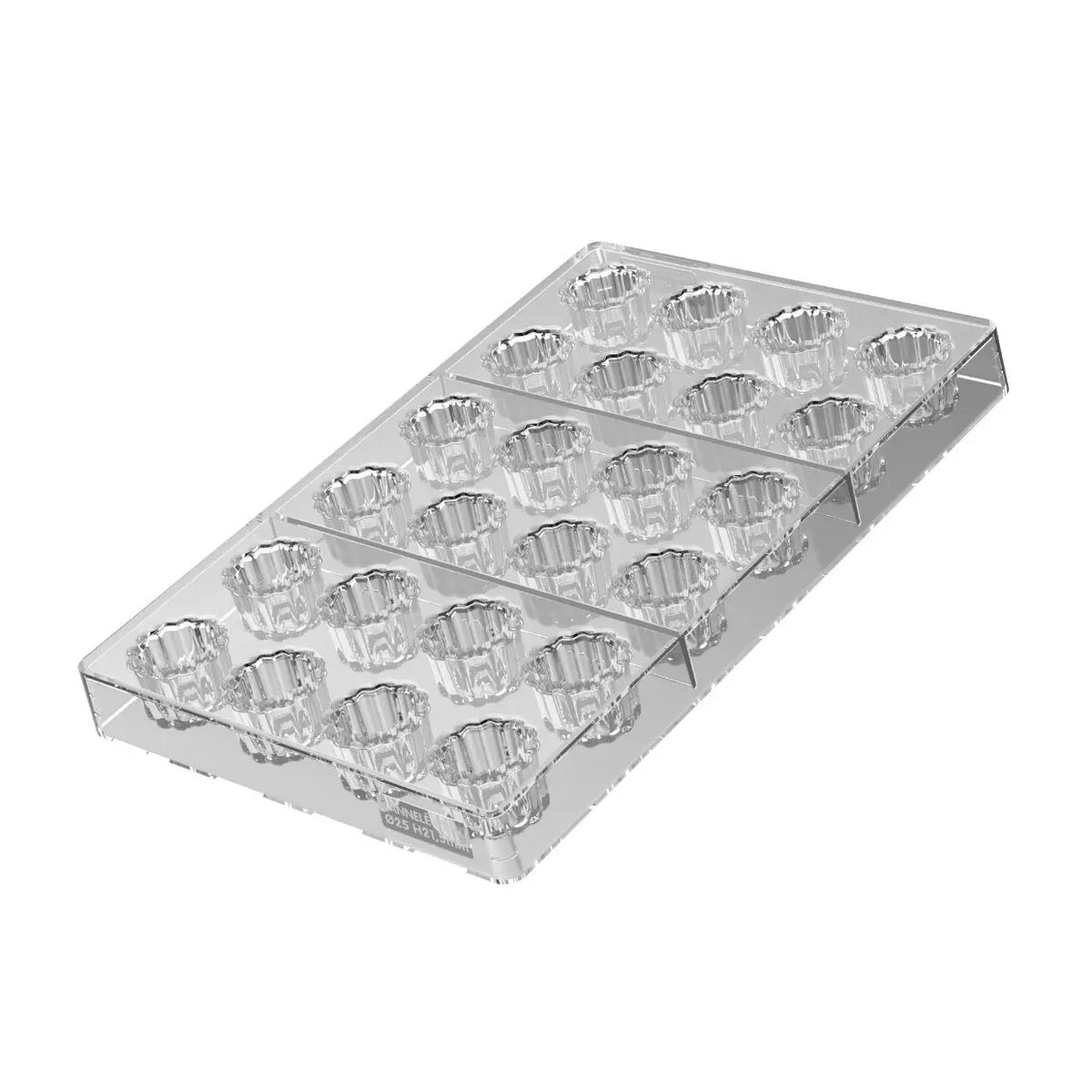 SILIKOMART Cannelé P Tritan Chocolate Mould, Praline 52.951.86.0065
