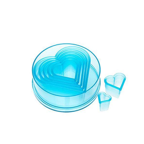 ATECO Polycarbonate Heart Cutters (set of 7)