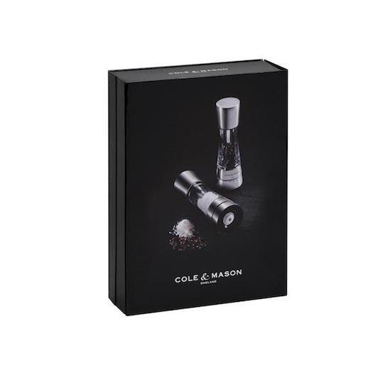 COLE & MASON Derwent S/S Salt & Pepper Mills Gift Set