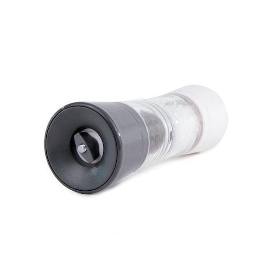 COLE & MASON Lincoln White & Grey Duo Pepper & Salt Mill
