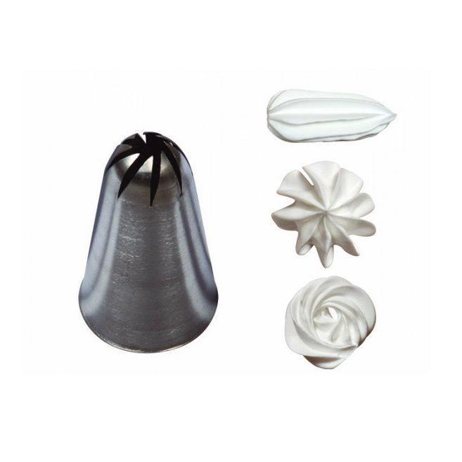 DE BUYER S/S 8-point Rose Tip - Gusta Supplies