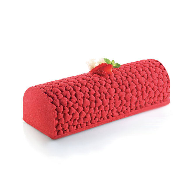 SILIKOMART Tex08 Love Buche Cake Texture Silicone Mat, 250x185x6mm