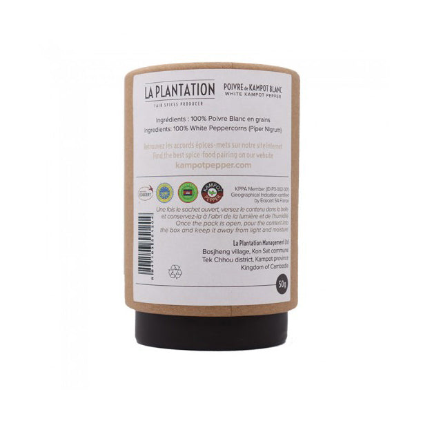 LA PLANTATION Organic White Kampot Pepper