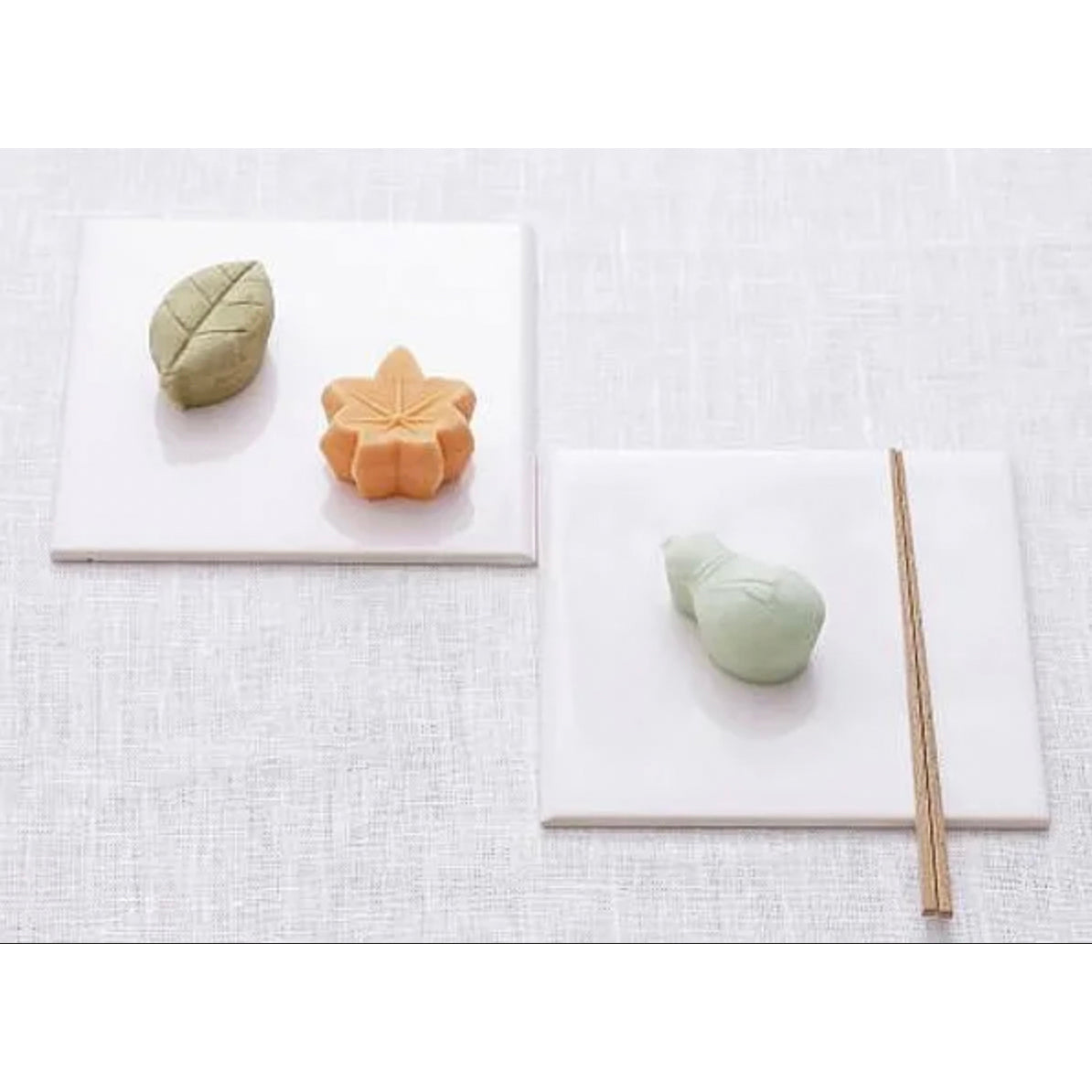 MACHIKO CHIBA Wagashi Mould Set, Leaf Nerikiri