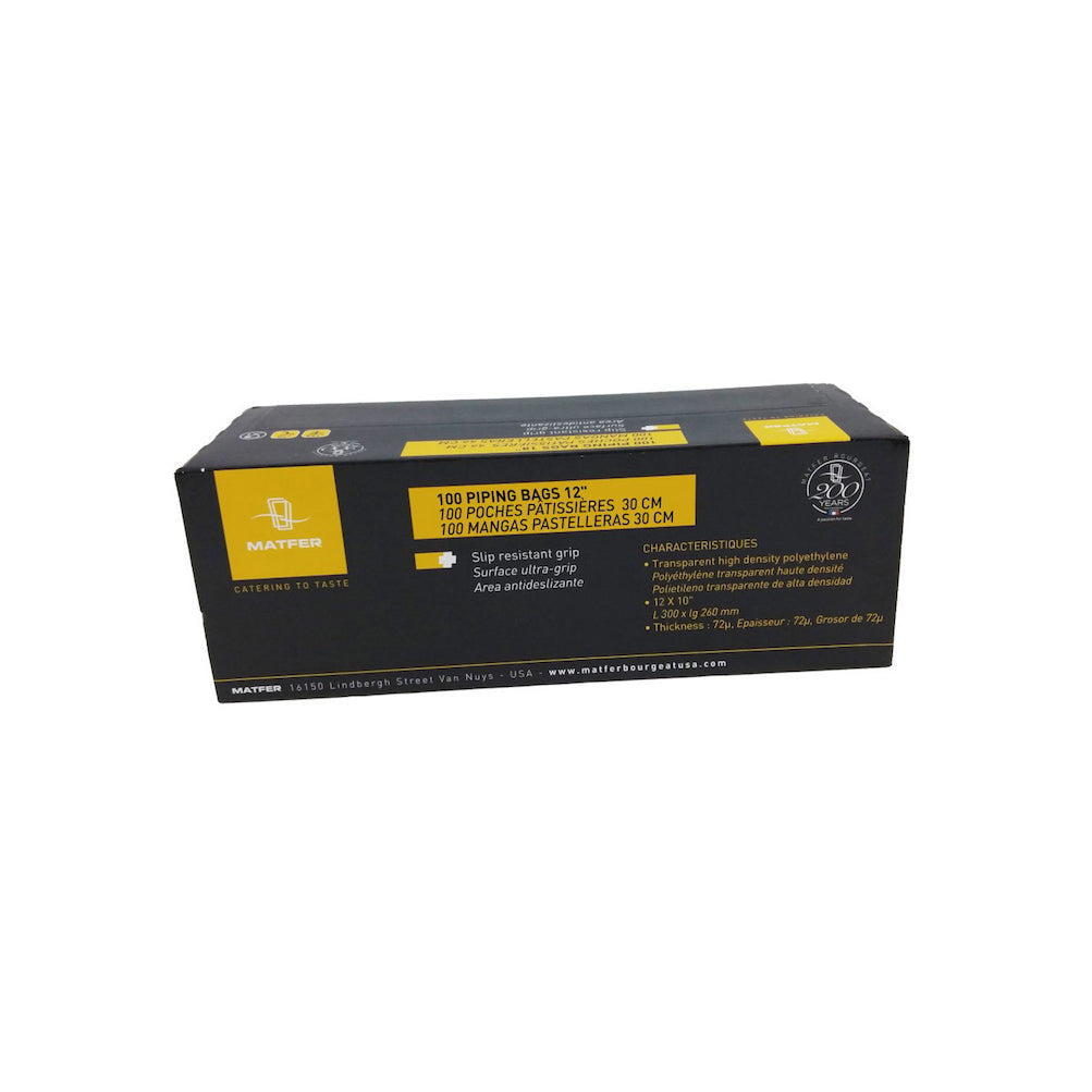 MATFER Disposable Piping Bags, 12"/30cm
