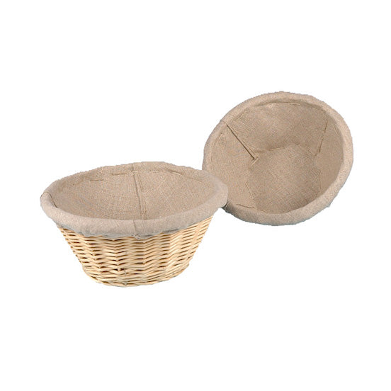 MATFER Round Linen Lined Banneton Bread/Proofing Basket
