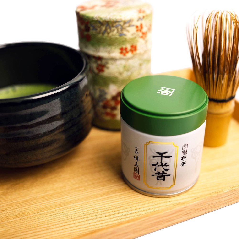 SHOGYOKUEN Ceremonial Grade Matcha, Powdered Green Tea, #4 Chiyomukashi, 40g