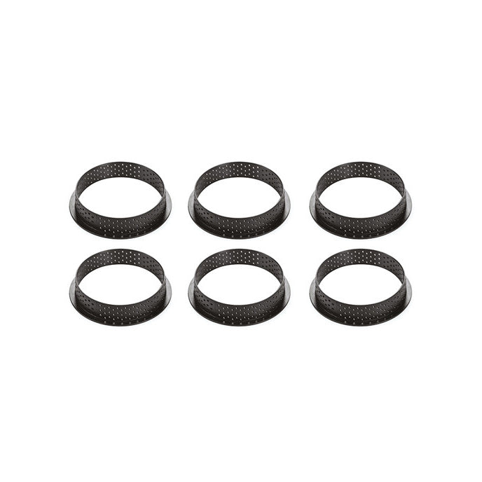 SILIKOMART Perforated Non-Stick Tart Rings