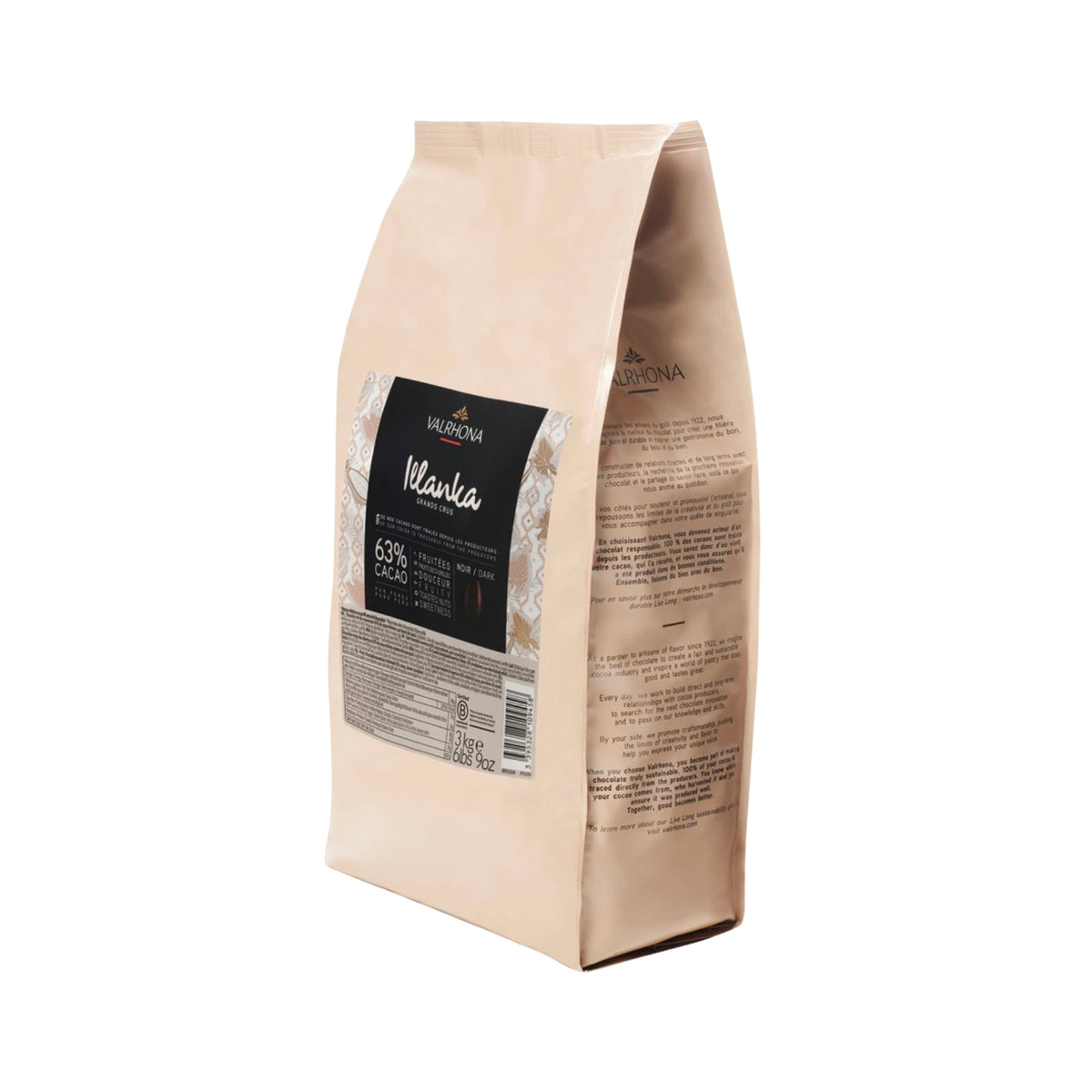 VALRHONA Illanka 63%, Dark Chocolate Couverture