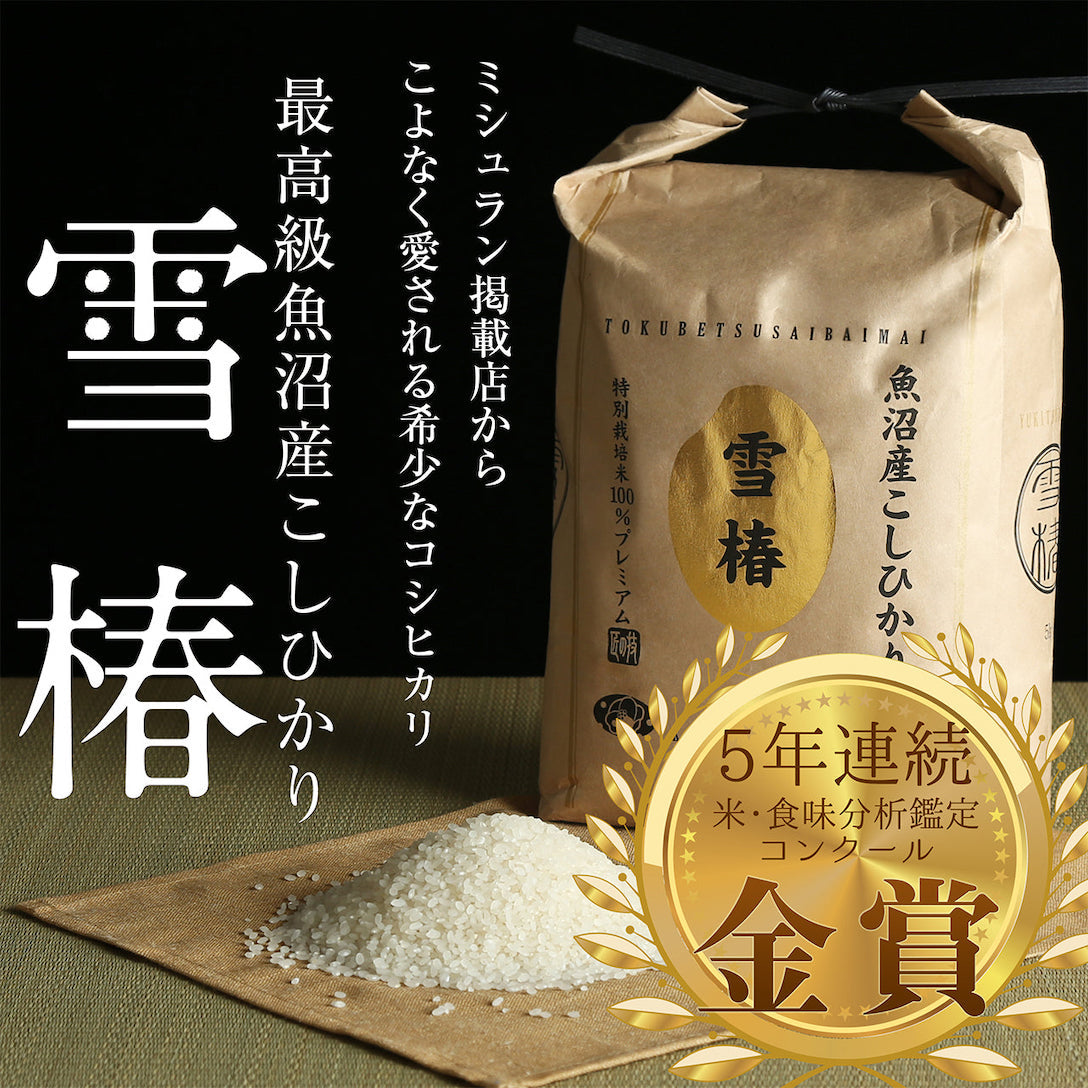 YUKI TSUBAKI Koshi Hikari, Rare Premium Japanese White Rice, 5kg