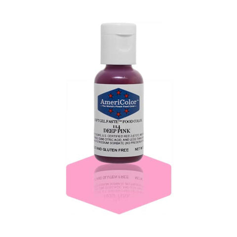 AMERICOLOR Deep Pink, Soft Gel Paste Food Colours, 0.75oz