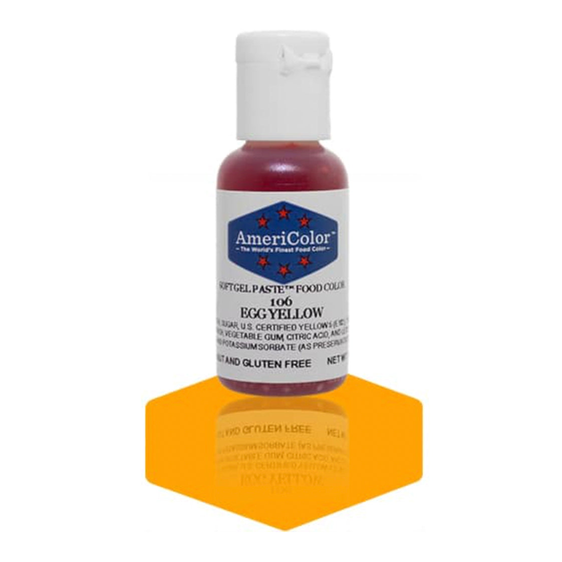 AMERICOLOR Egg Yellow, Soft Gel Paste Food Colours, 0.75oz