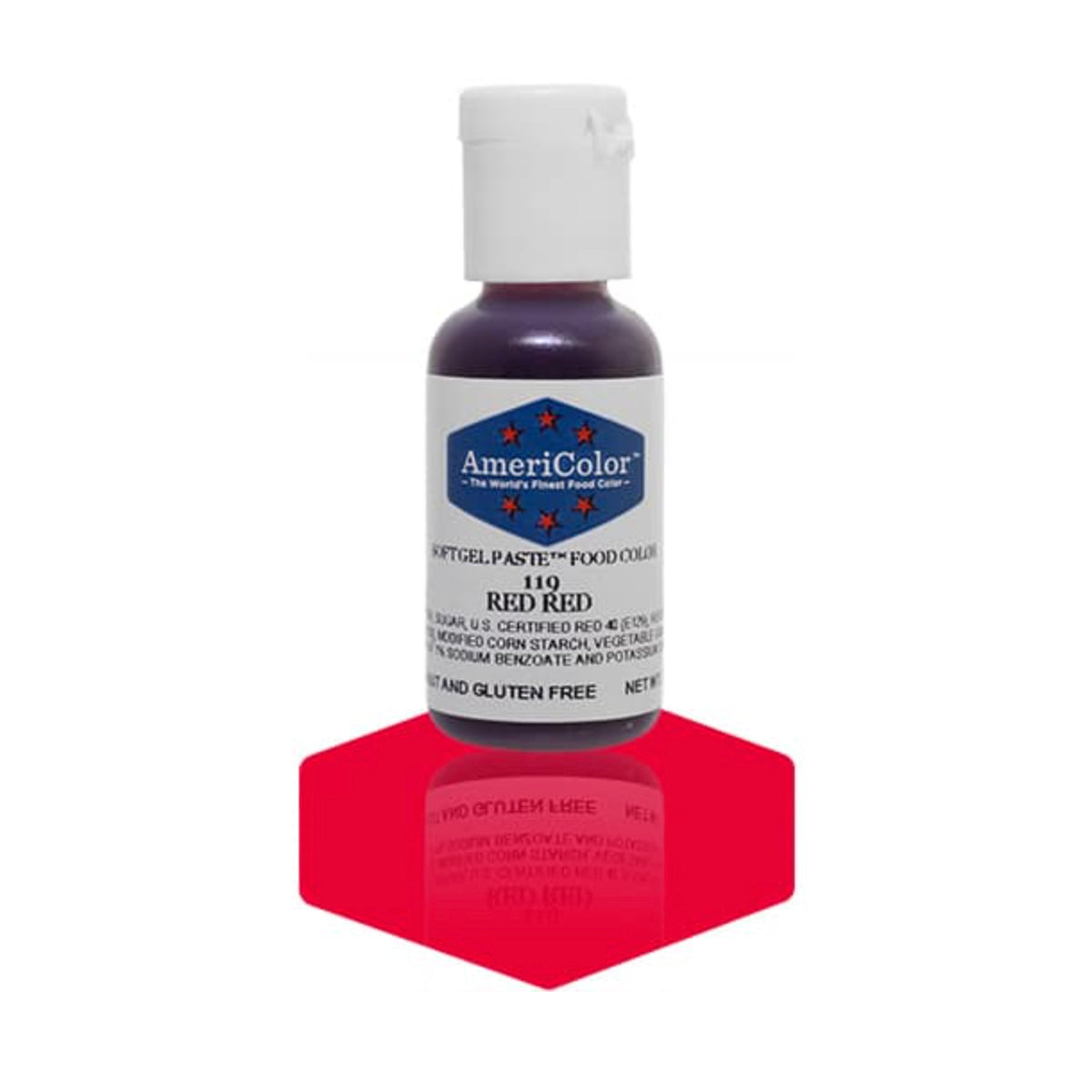 AMERICOLOR Red Red, Soft Gel Paste Food Colours, 0.75oz