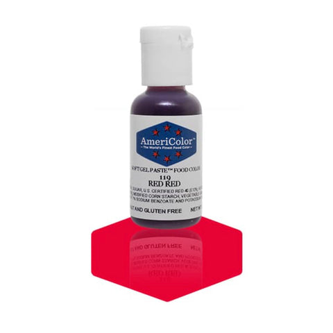 AMERICOLOR Red Red, Soft Gel Paste Food Colours, 0.75oz