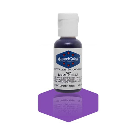 AMERICOLOR Regal Purple, Soft Gel Paste Food Colours, 0.75oz