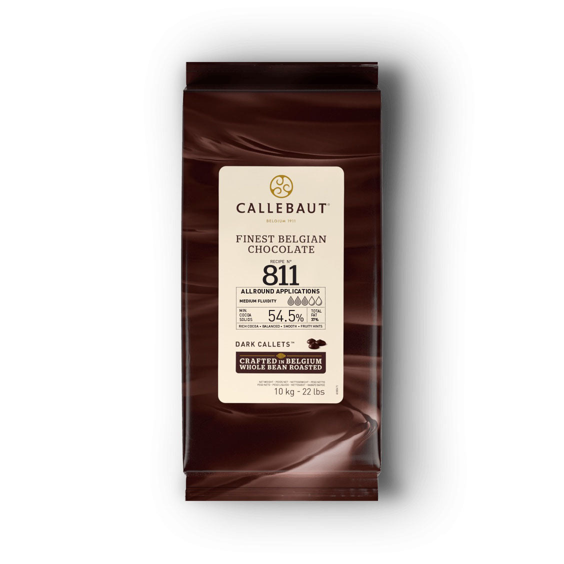 CALLEBAUT 811, 54.5% Dark Chocolate Couverture