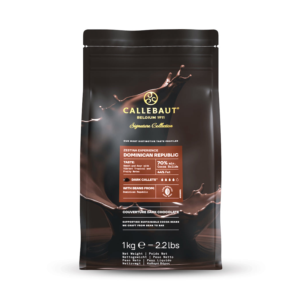 CALLEBAUT Zestina Dominican Republic 70% – Dark Chocolate Couverture (1kg)