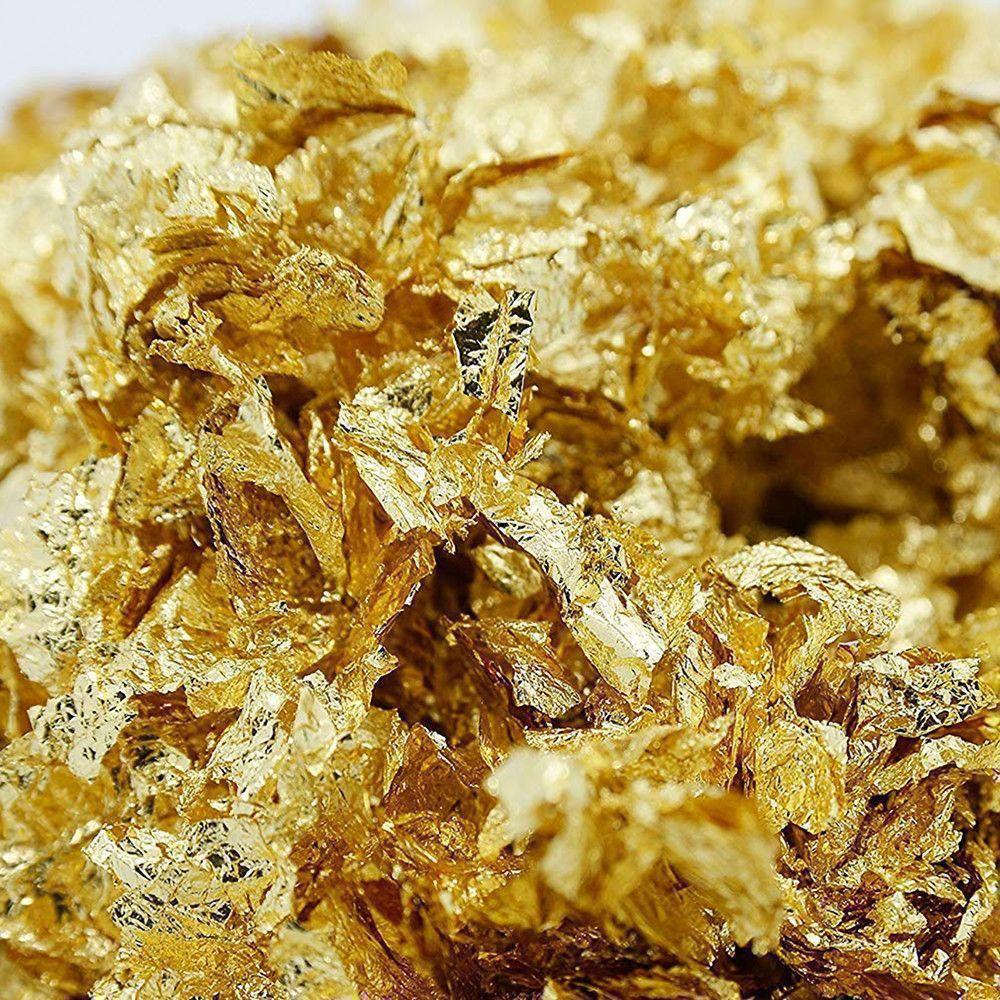 CHOCTURA Imitation Gold Flakes for Decoration, 5g