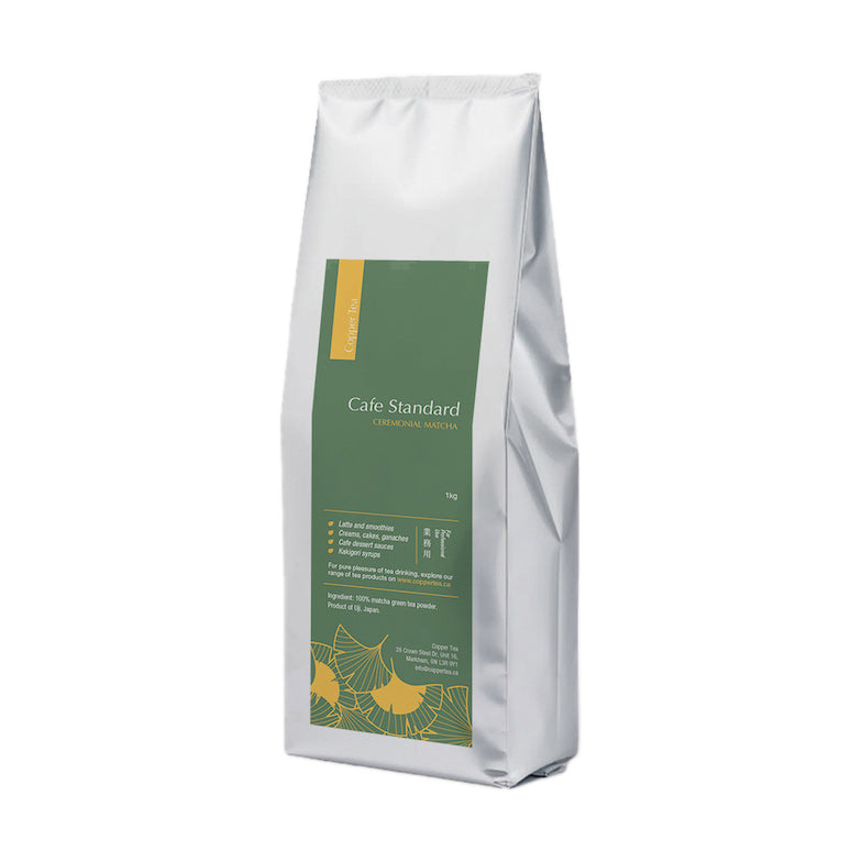 COPPER TEA Cafe Standard Ceremonial Matcha, Powdered Green Tea, 1kg
