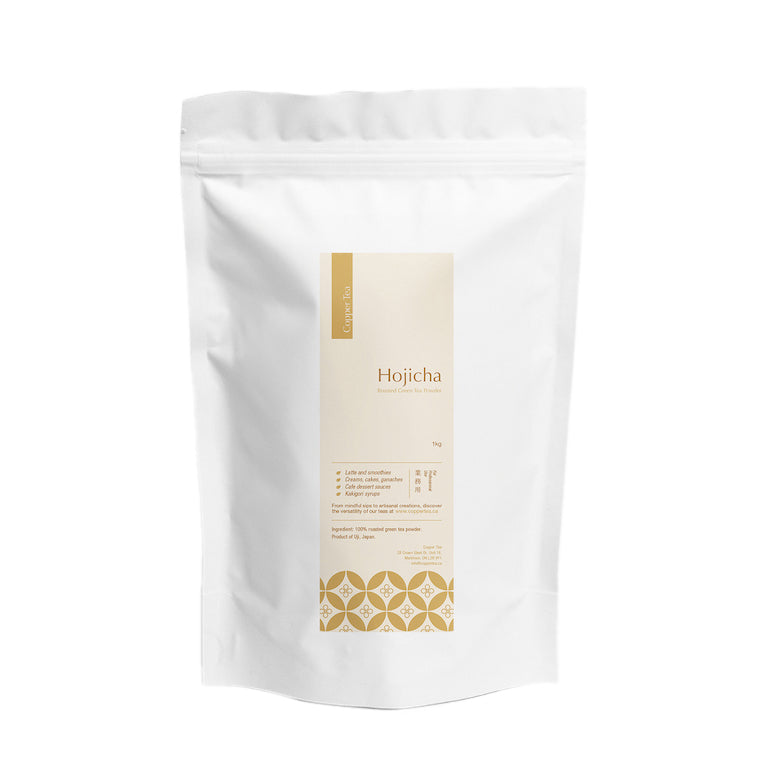 COPPER TEA Premium Hojicha, Powdered Light Roasted Green Tea, 1kg