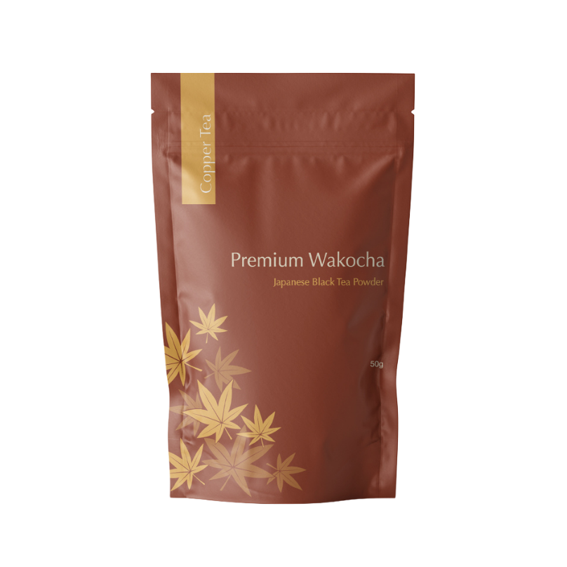 Premium Wakocha – Powdered Japanese Black Tea by Copper Tea, 50g