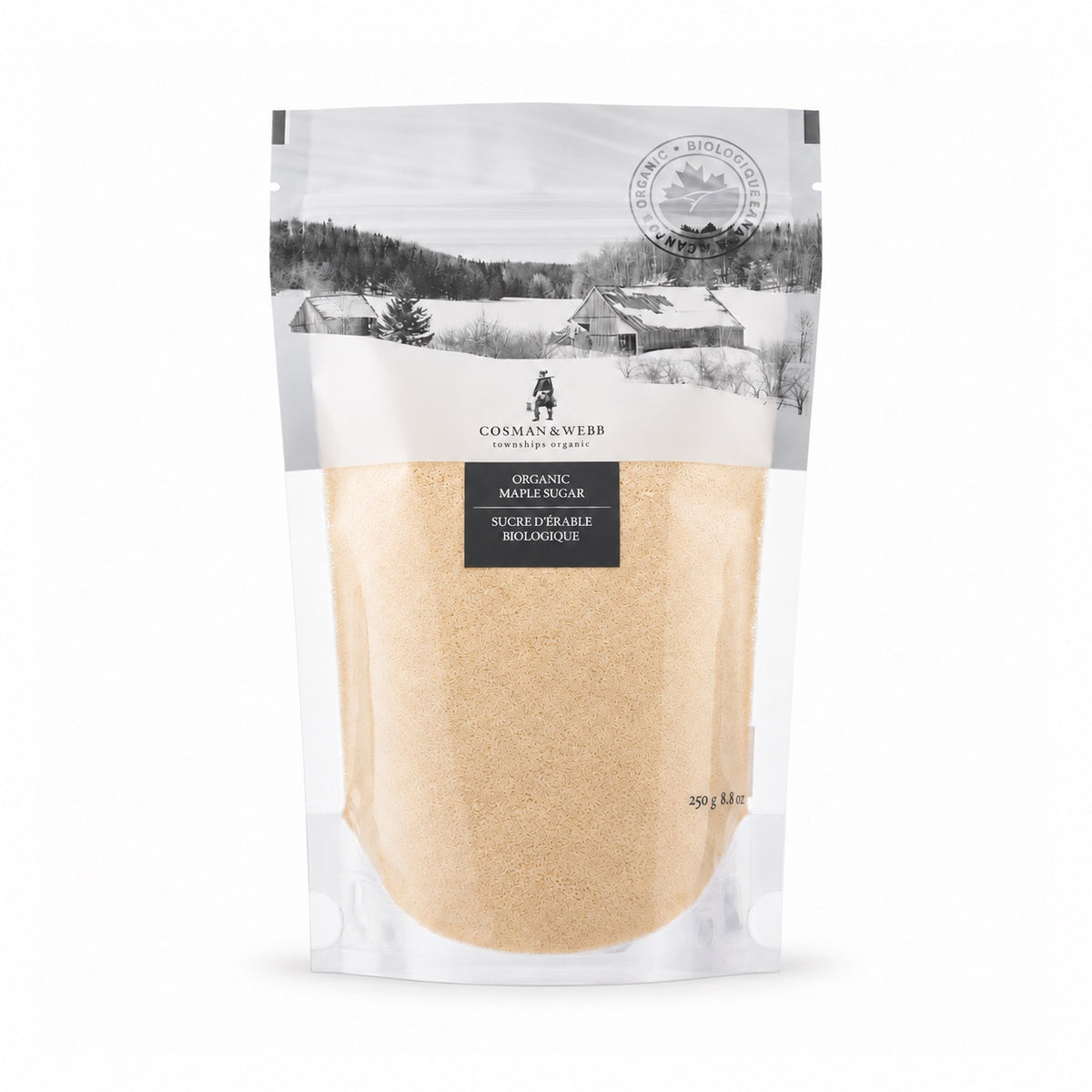 COSMAN & WEBB Organic Maple Sugar – Fine Granule, 250g
