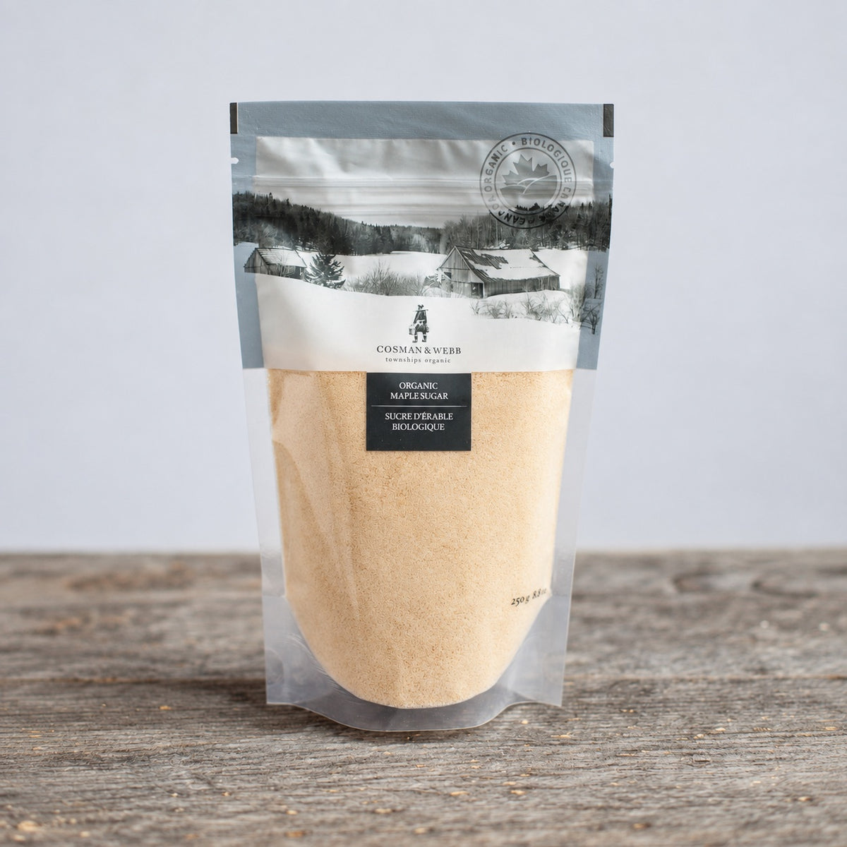 COSMAN & WEBB Organic Maple Sugar – Fine Granule, 250g