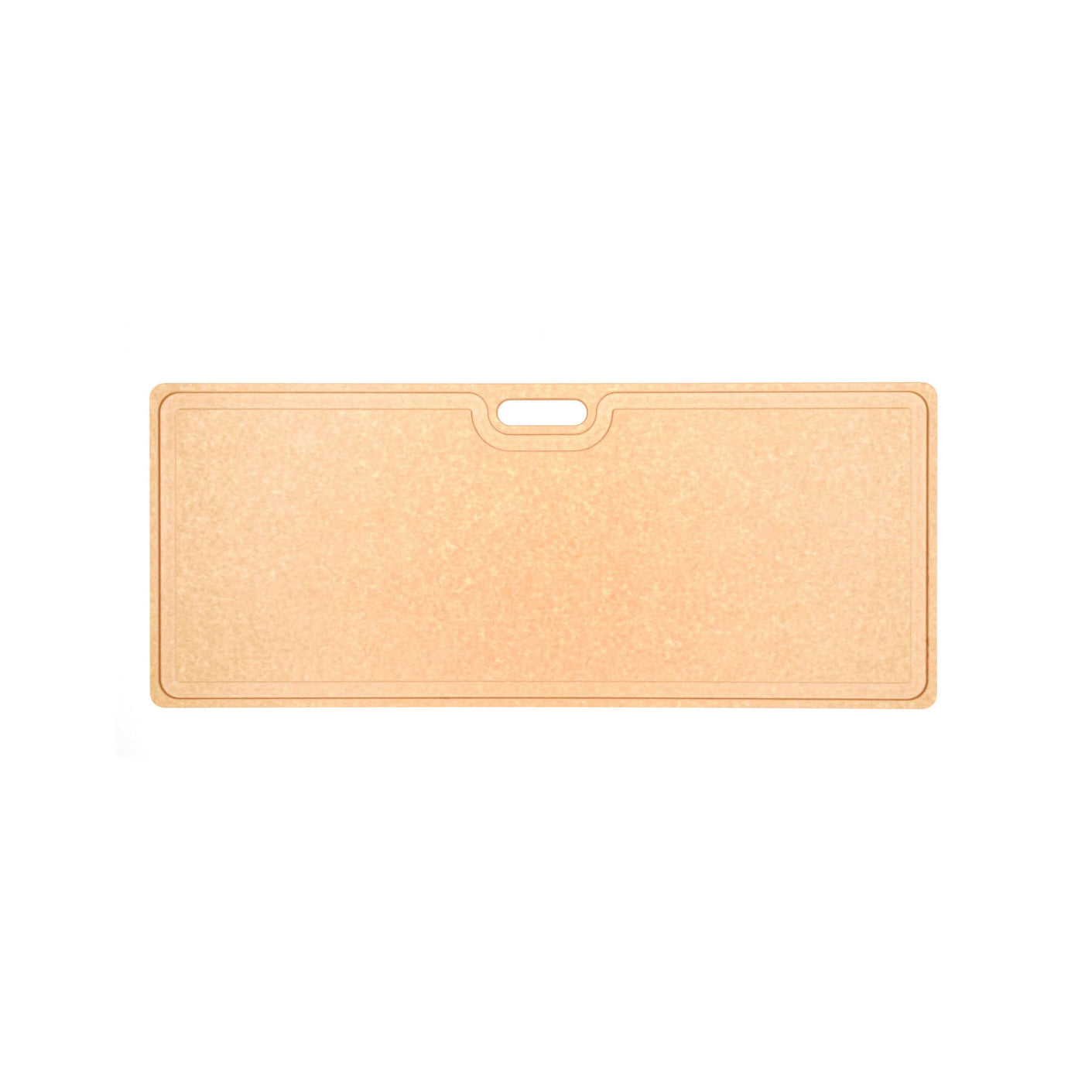 Rectangular Epicurean Butcher cutting board with textured surface on a white background