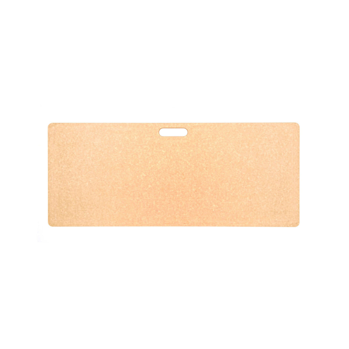 Natural rectangular Epicurean cutting board on a white background