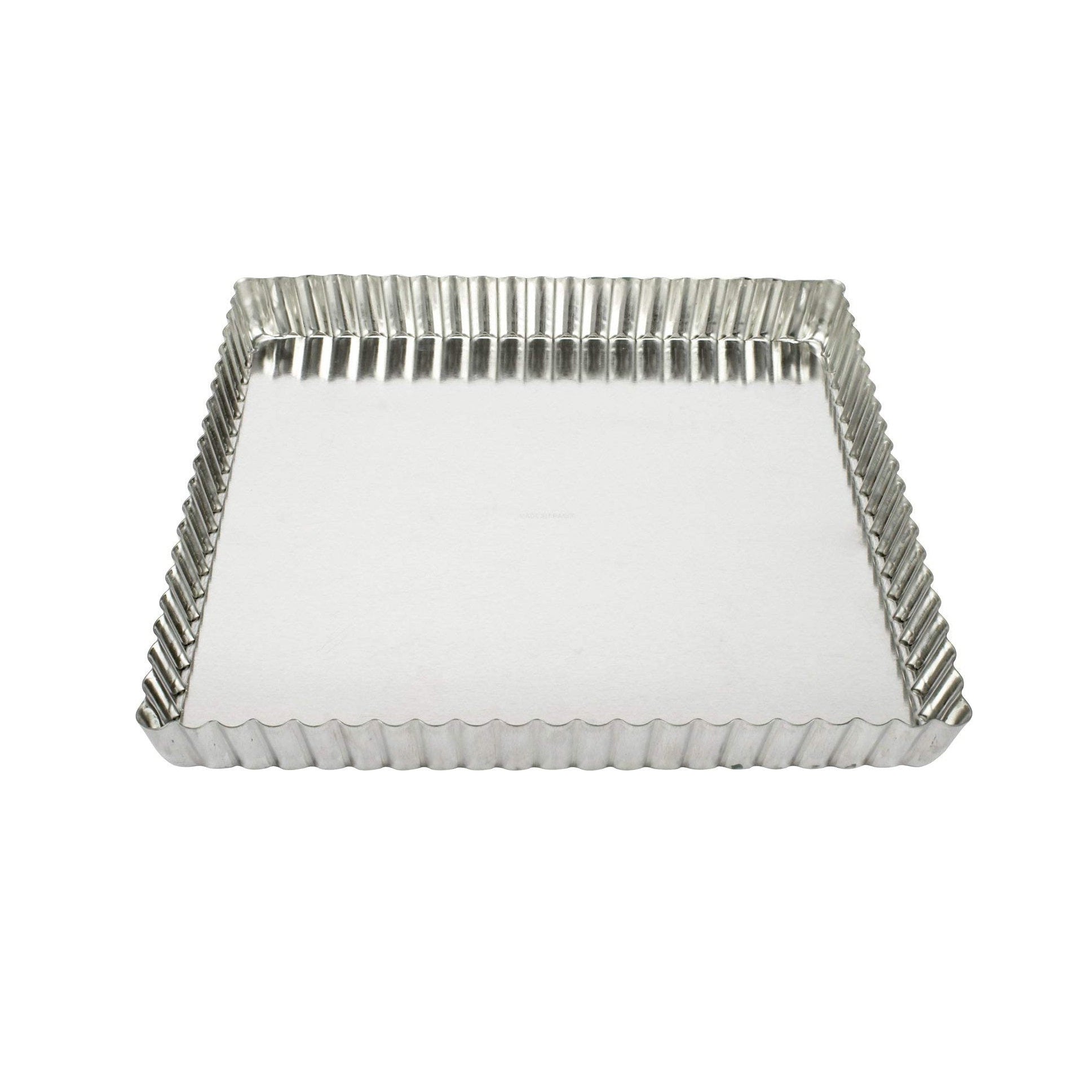 Gobel fluted quiche mould on a white background