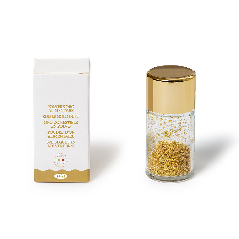 GUSTA SUPPLIES Genuine Edible 23KT Gold Dust, 125mg