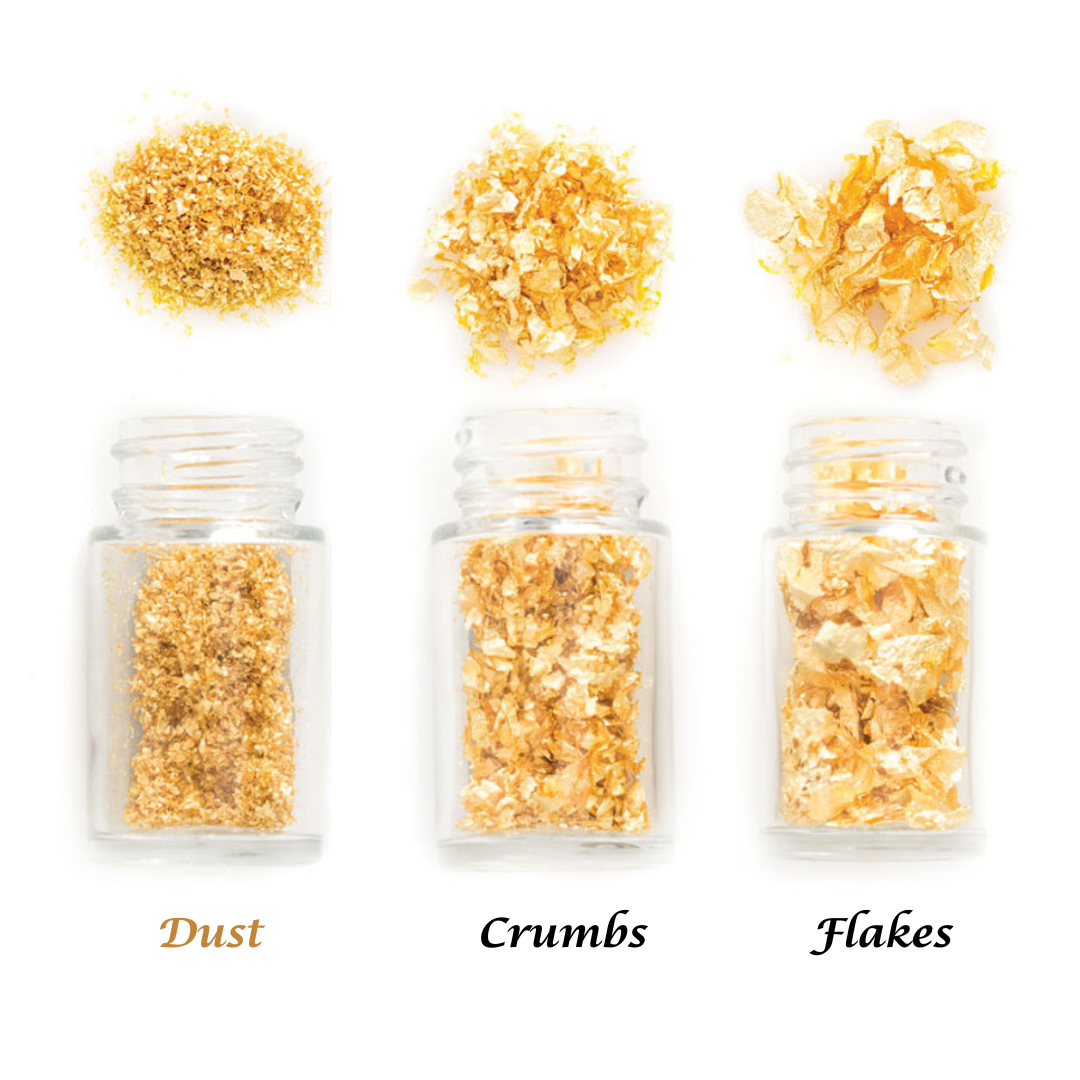 GUSTA SUPPLIES Genuine Edible 23KT Gold Dust, 125mg