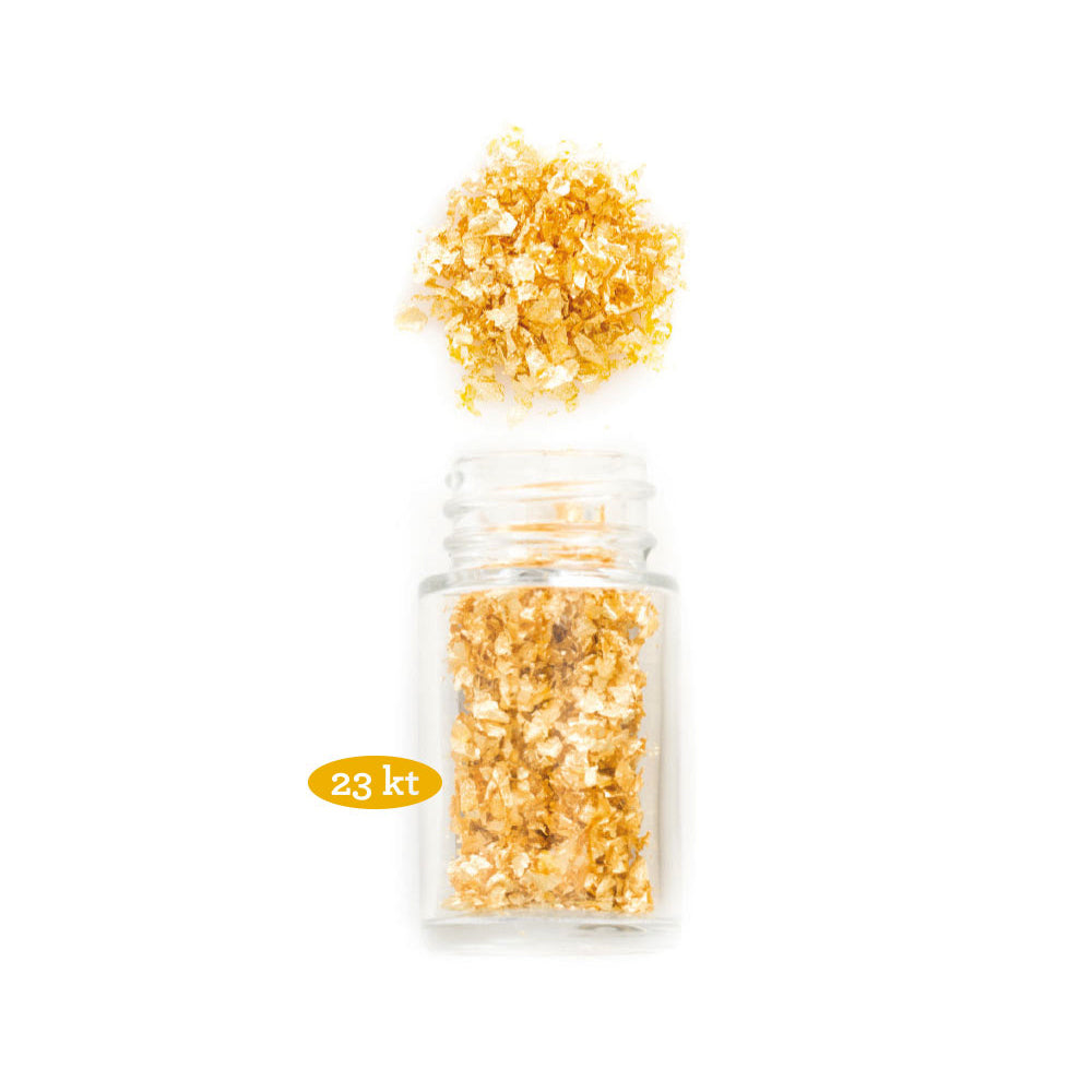 GUSTA SUPPLIES Genuine Edible 23 karat Gold Crumbs, 125mg