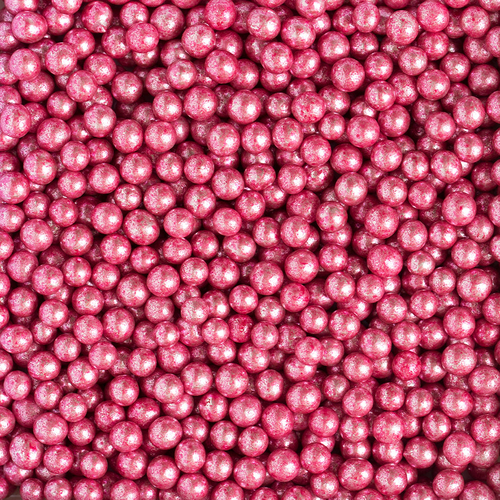 Metallic Pink Sugar Pearls, 5mm – by Gusta Supplies