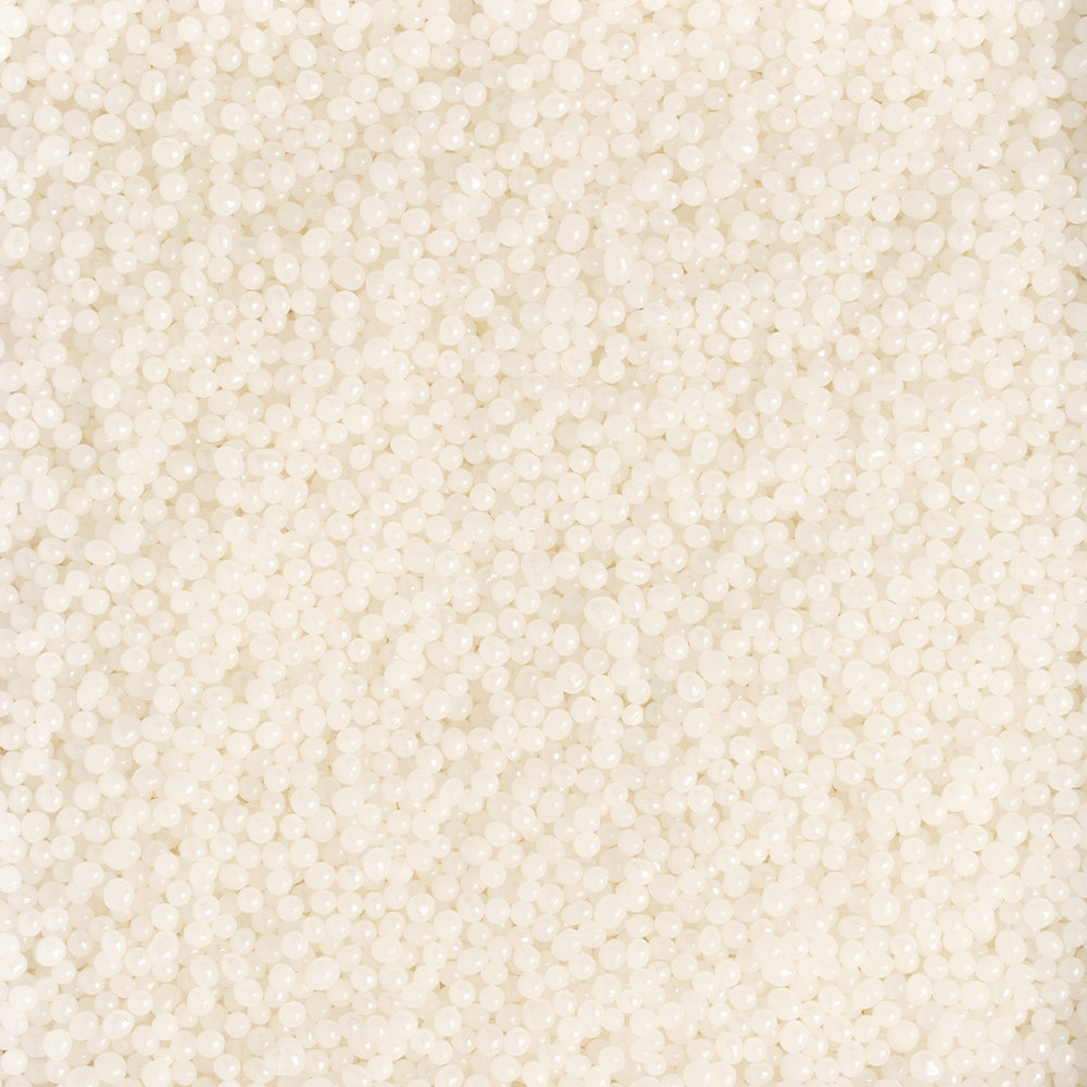 GUSTA SUPPLIES Shiny White Decorative Mini Sugar Pearls, 2mm