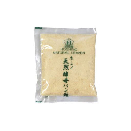 Packaged Hoshino Natural Leaven bread starter on a white background