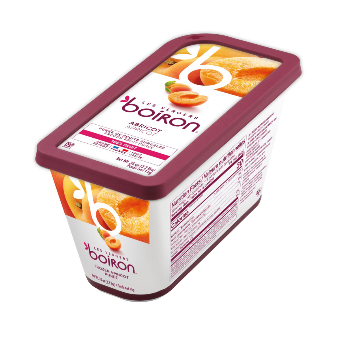 LES VERGERS BOIRON Frozen Fruit Puree – Apricot