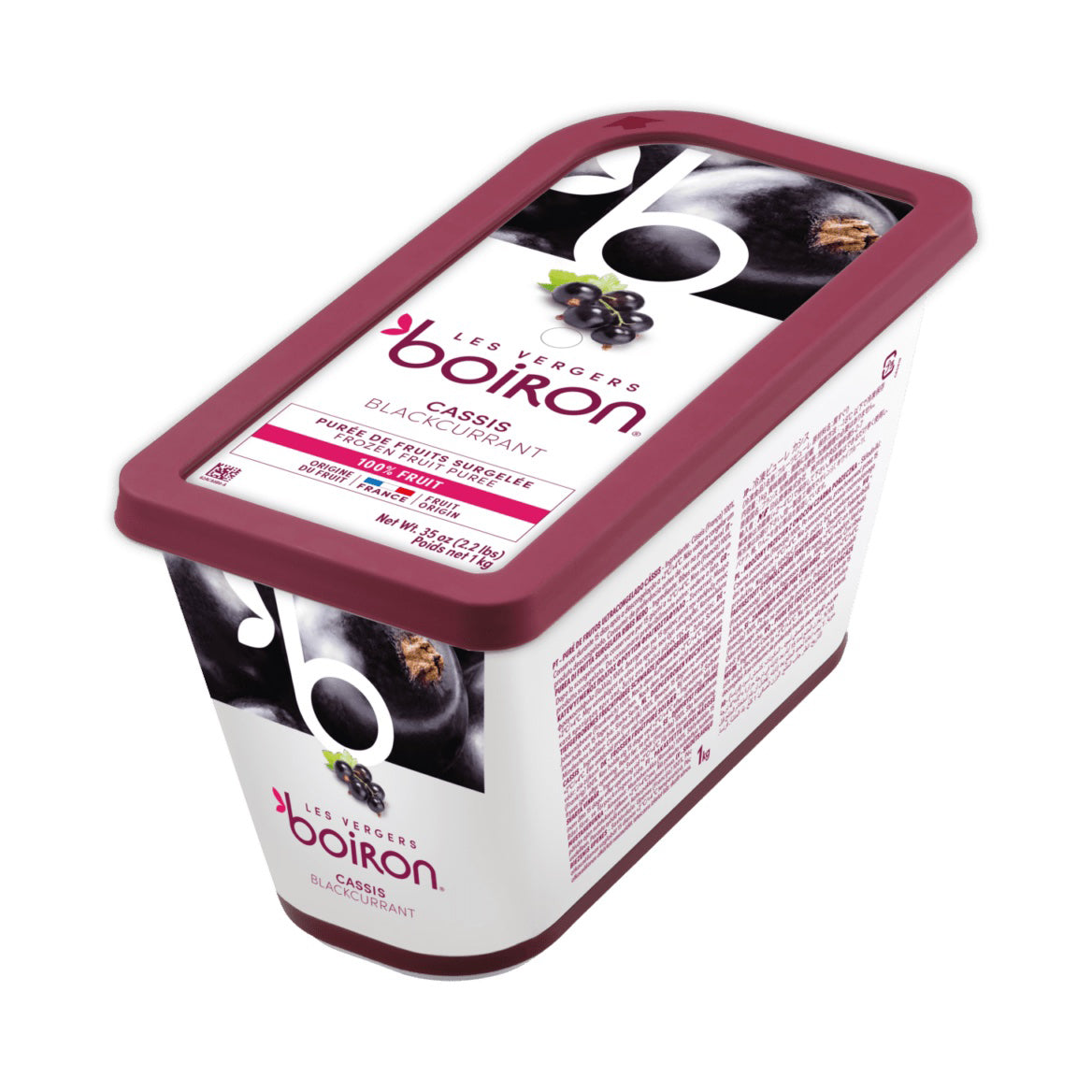 LES VERGERS BOIRON Frozen Fruit Puree – Blackcurrant (Cassis)