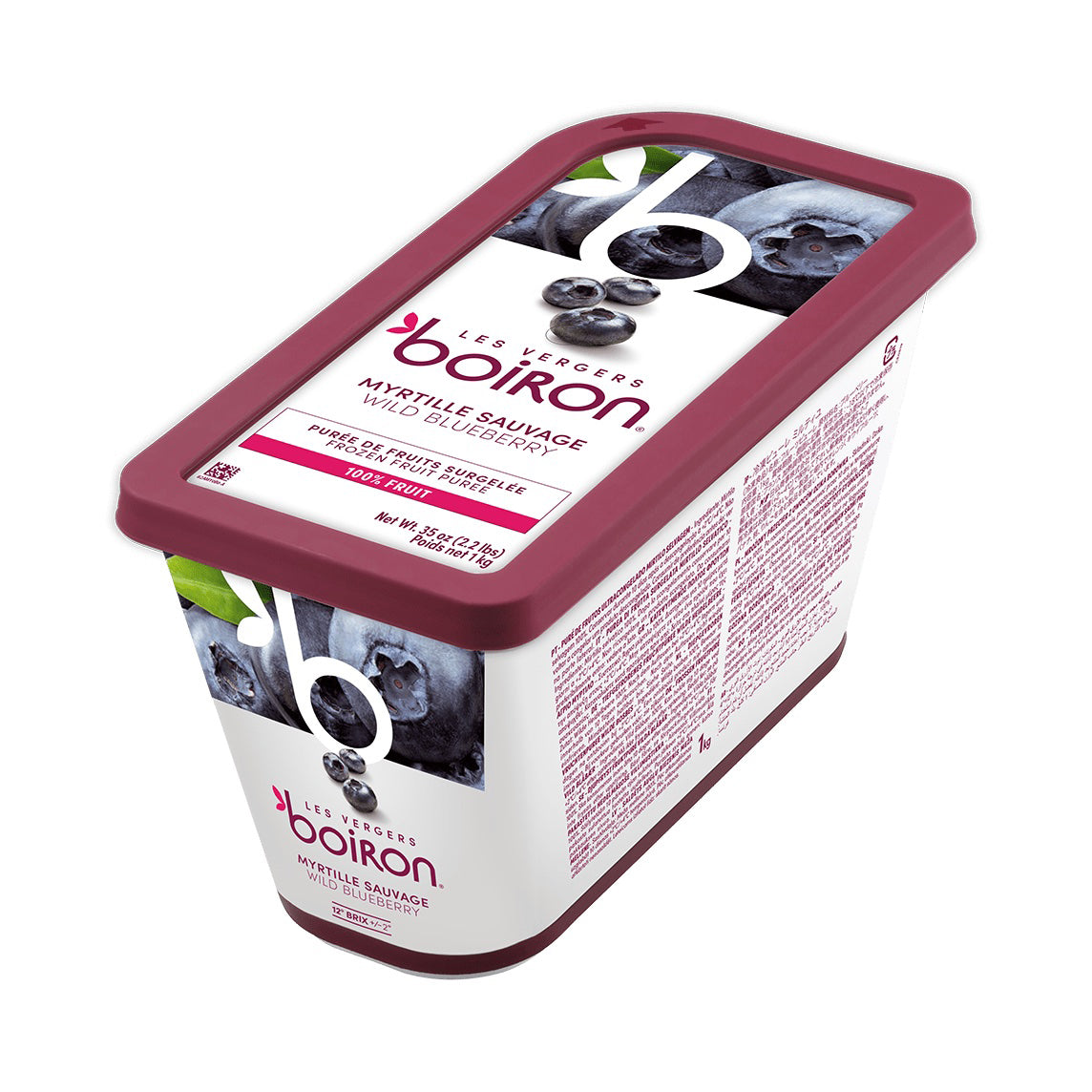 LES VERGERS BOIRON Frozen Fruit Puree – Blueberry