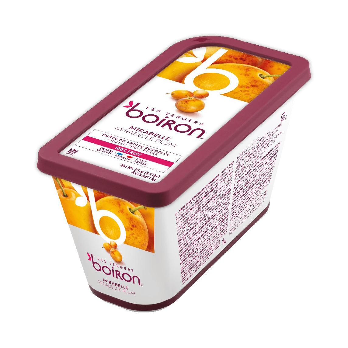 LES VERGERS BOIRON Frozen Fruit Puree – Mirabelle Plum
