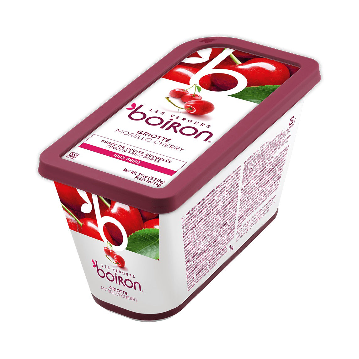 LES VERGERS BOIRON Frozen Fruit Puree – Morello Cherry