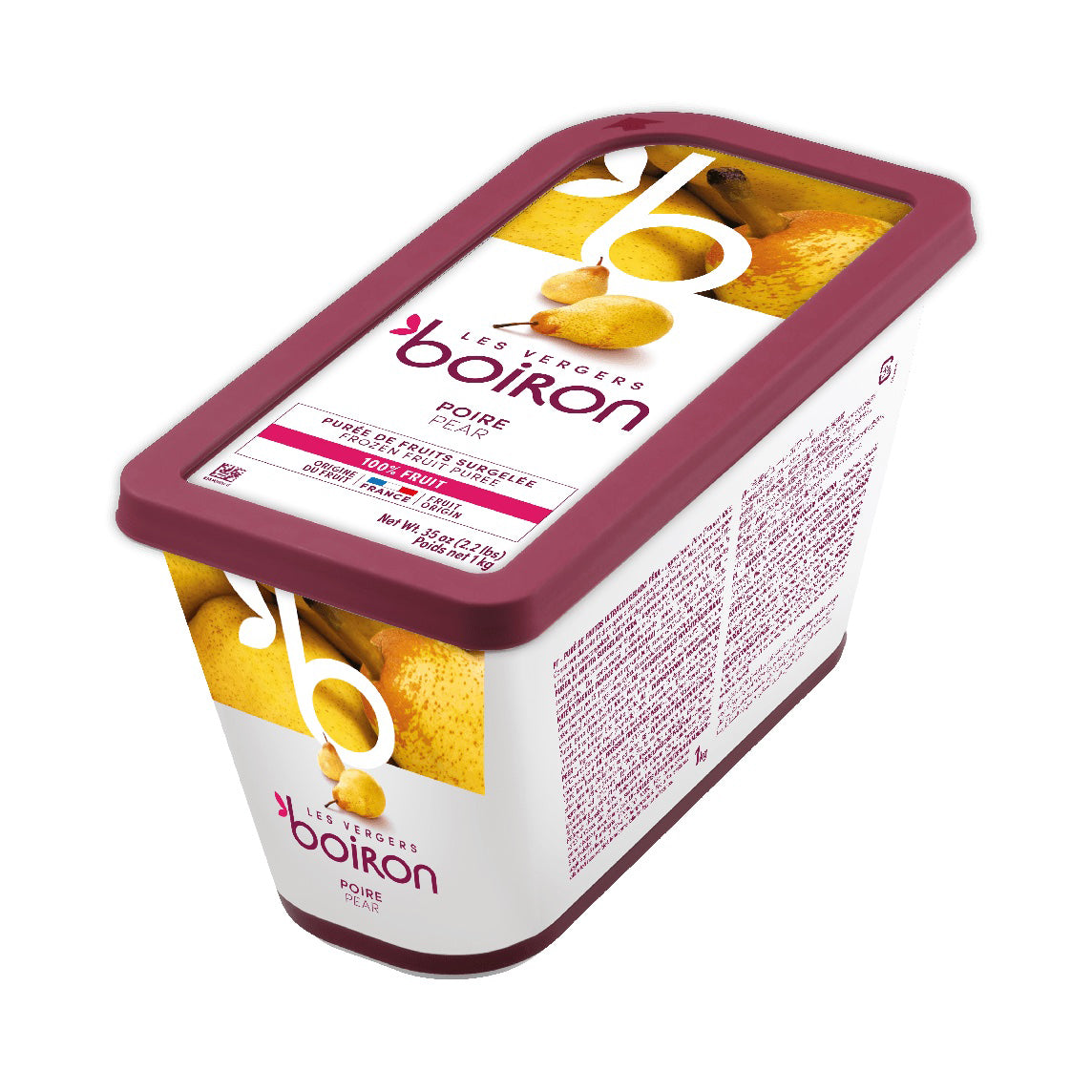 LES VERGERS BOIRON Frozen Fruit Puree – Pear